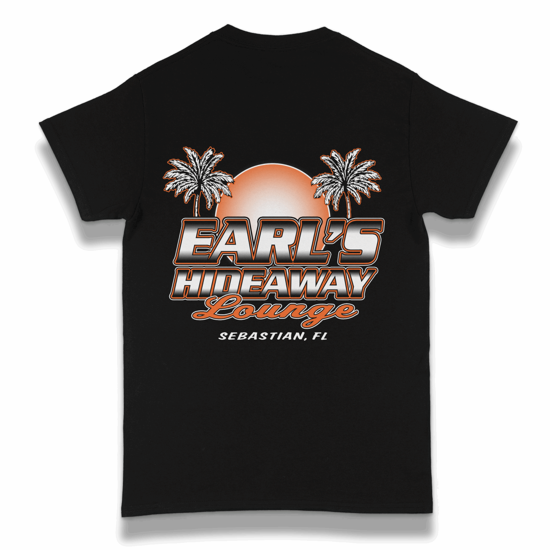 EARL'S SHORT SLEEVE - BLACK - MOON LOGO