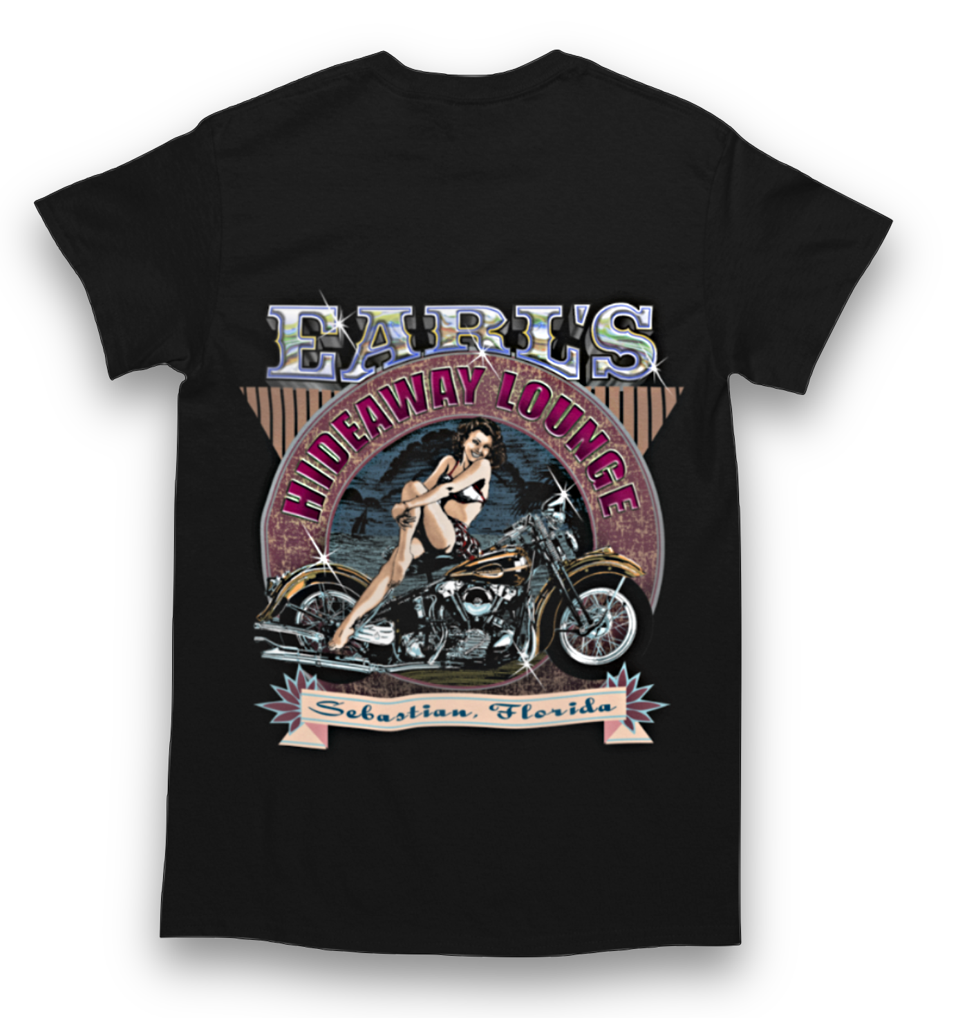 EARL'S SHORT SLEEVE  PINUP  BLK